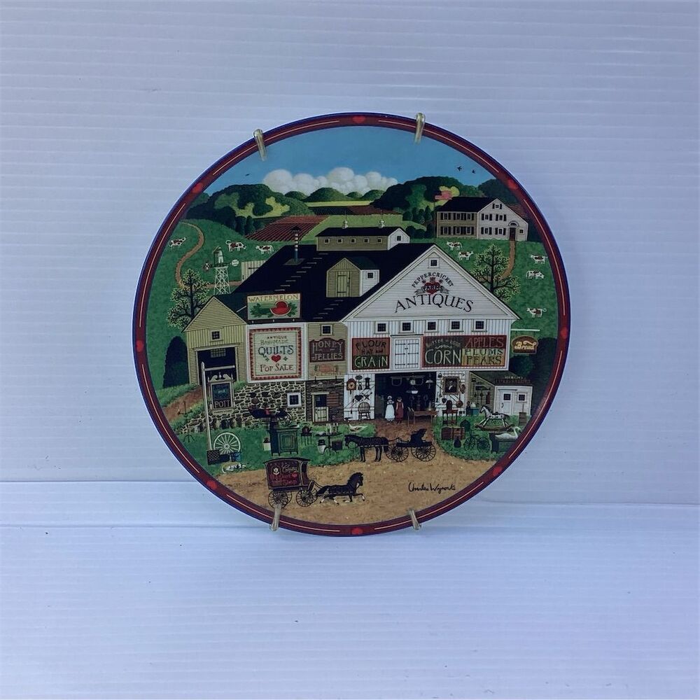 Bradford Exchange Charles Wysocki "Virginia's Market" Collector Plate 8"
